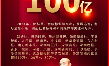 全網(wǎng)點(diǎn)擊量超100億！2024年金航標(biāo)和薩科微動(dòng)態(tài)引全球1000+家主流新聞媒體爭(zhēng)相報(bào)道！
